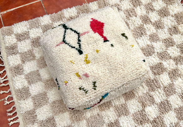 モロッコ プフ pouf アジラル オットマン クッション ラグ 130 【公式