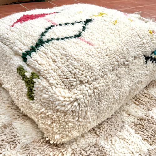 モロッコ プフ pouf アジラル オットマン クッション ラグ 130 【公式