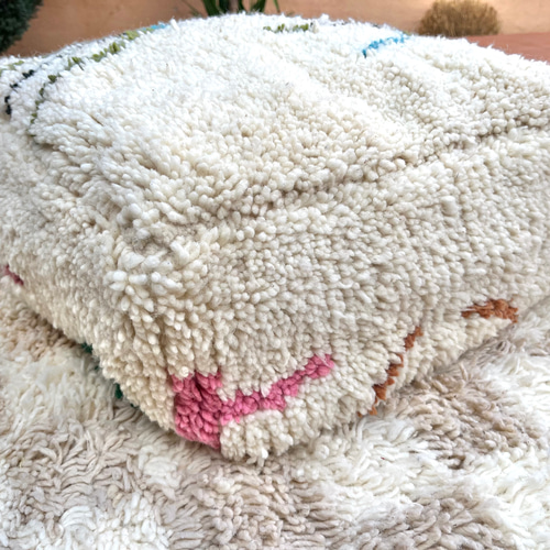 モロッコ プフ pouf アジラル オットマン クッション ラグ 138 椅子