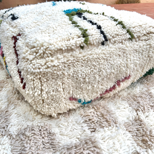 モロッコ プフ pouf アジラル オットマン クッション ラグ 138 椅子
