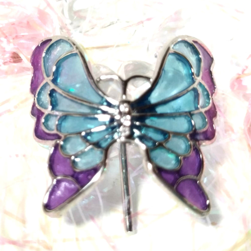 蝶々ポニーフック⑩♡バタフライ☆レジンハンドメイド☆【Papillons 
