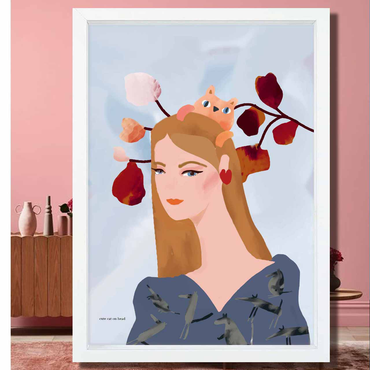 CAT　猫　イラスト　ポスター　A4 A3 A2 A1　アートポスター　アート/sei/新着順検索　2119