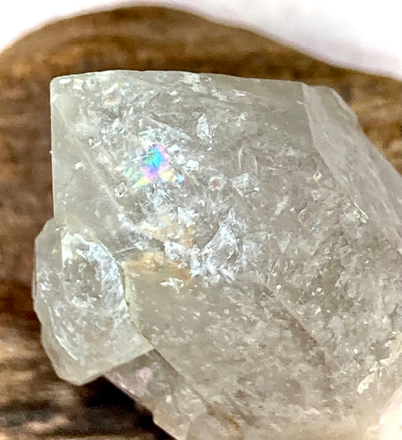 天使のギフト✨ 虹 エレスチャル クォーツ 骸骨水晶 ダブルポイント