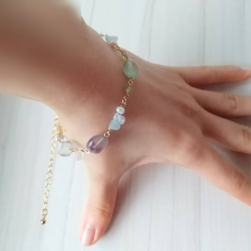 全粒虹入り　フローライト　12mm　天然石　ブレスレット フローライト,レインボーフローライト｜最高級パワーストーン