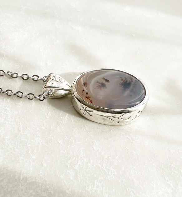 Dendritic Agate Necklace 14枚目の画像