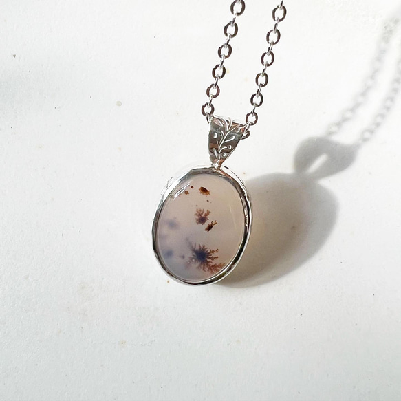 Dendritic Agate Necklace 3枚目の画像