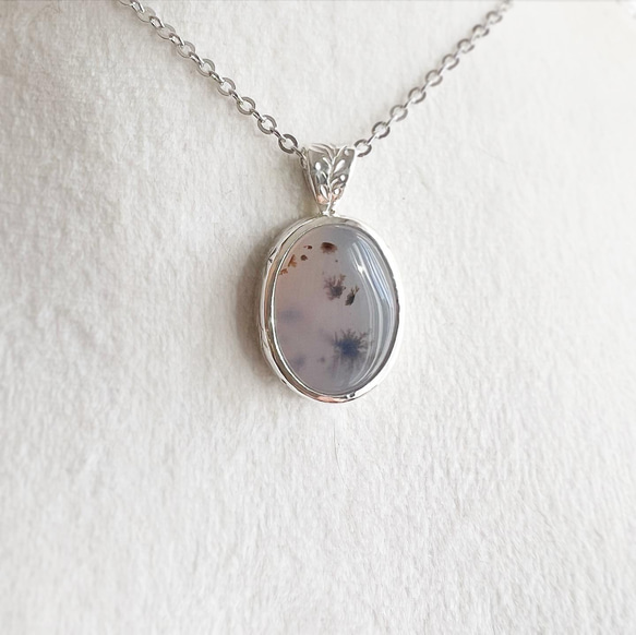 Dendritic Agate Necklace 13枚目の画像