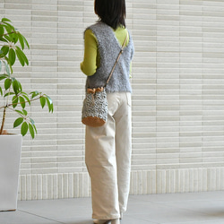 花朵圖案抽繩袋（有襯裡，訂製） 第2張的照片