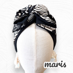 1番人気　ワイヤーターバン　ヘアバンド　カチューシャ　黒　ブラック 5枚目の画像