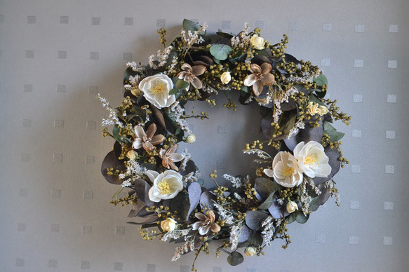 【母の日2024】ユーカリとソーラーチェリッシュのwreath 1枚目の画像