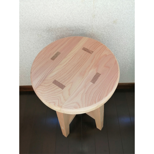 木製スツール2脚セット高さ70cm丸椅子stool
