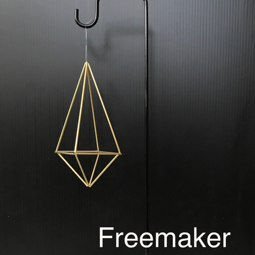真鍮ヒンメリ　Shizuku-L-2mm ハンドメイド 真鍮ヒンメリ キット しずく型 モビール Freemaker 通販 17405618