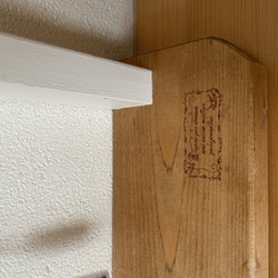 木製 キーフックスタンド 白×ウォルナット 7枚目の画像