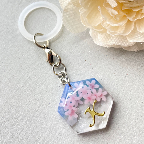 お花のアンブレラマーカーチャーム