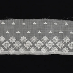 アンティーク オーガンジー生地手刺繍レース（No.L-1204） 2枚目の画像