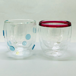 耐熱ガラスのダブルウォールマグカップ 8 2枚目の画像