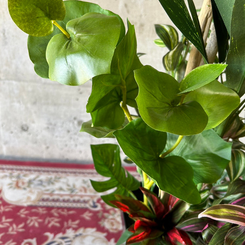 光触媒　人工観葉植物　ウォールグリーン　フェイクグリーン　マッサンアレンジ4黒 光触媒 人工観葉植物 ウォールグリーン フェイクグリーン