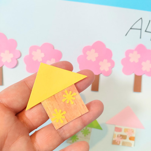 セール中 ミネート可 写真 色紙 手紙 壁面 アルバム 飾り パーツ ～桜 