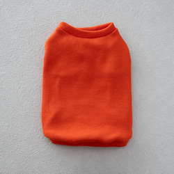 犬服  シンプル  タンクトップ  ビビットカラー  オレンジ 1枚目の画像
