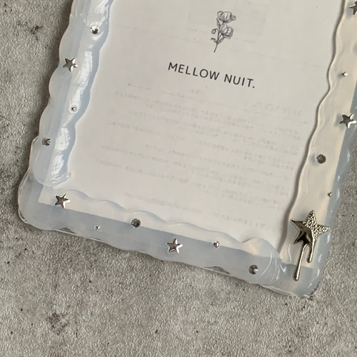 1点限り【B7トレカケース】硬質ケース ホイップデコ 『 melt 』 silver