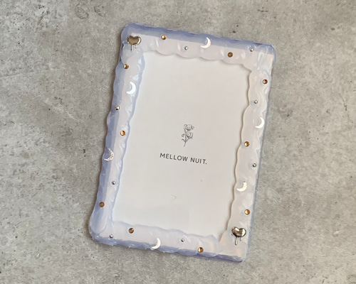 ★HANA MOMOKA ホログラムトレカ　リップケース銀テ 1点限り【B7トレカケース】硬質ケース ホイップデコ 『melt』 silver