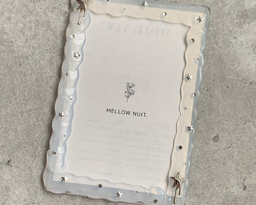 1点限り【B7トレカケース】硬質ケース ホイップデコ 『 melt 』 silver
