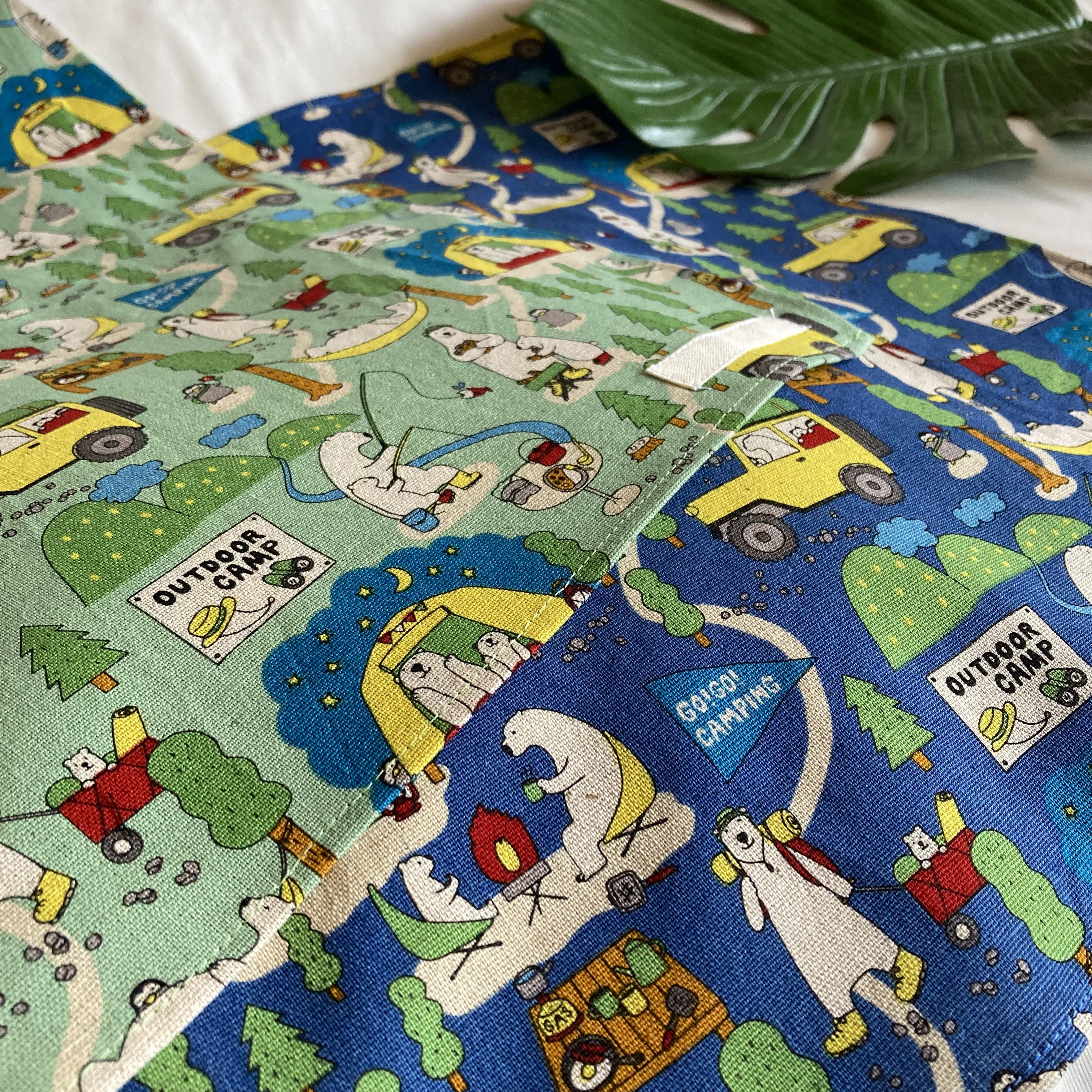 オーダーOK】入園入学大きいランチョンマット(40×60㎝)☆白くま