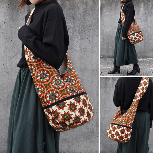 アフリカン54　ショルダーバッグ　帆布　斜めがけ 楽天市場】[ハンドメイド] 帆布製肩掛けカバン HK3 メッセンジャー