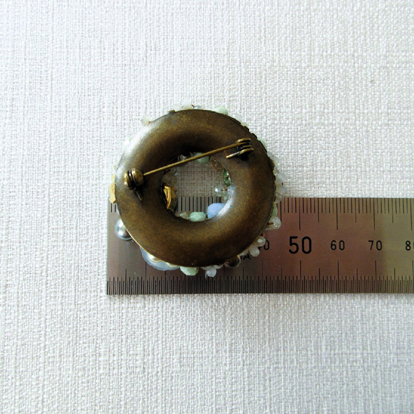 小さなお花ボタンのブローチ（K1183) 7枚目の画像