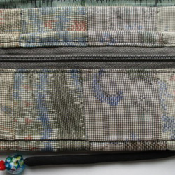 ７６５１　色大島紬の着物で作った和風財布・ポーチ　＃送料無料 6枚目の画像