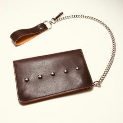 ミドルトラッカーウォレット ヴィンテージタロンジッパー チェーン