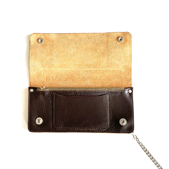 トラッカーウォレット horse leather 馬革 手縫い ホースレザー