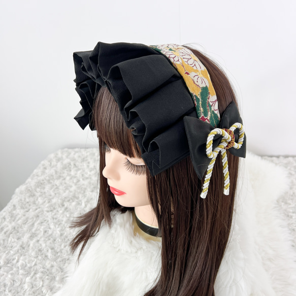 A/P ボンネット風ヘッドドレス 購入不可】ハーフボンネット風ヘッドドレス オフ白の通販 by