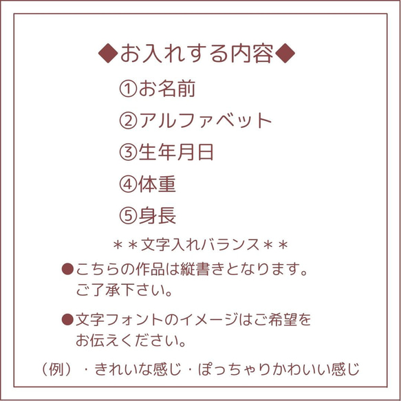 【キャンバス命名書】命名紙　シンプル　おしゃれ　手書き　出産祝い　男の子　女の子　送料無料　 7枚目の画像