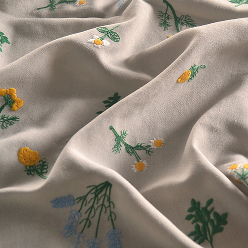 ナ4【26】◆逸品◆正絹◆色無地フルセット　 ◆地模様（花文様刺繍） 楽天市場】麻100％ ”Flowers cintz” 全6色 有輪商店 YUWA 生地