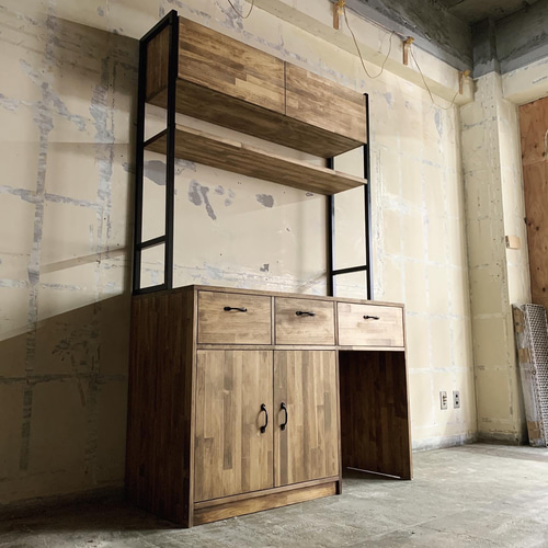 アイアンフレームの食器棚 棚・シェルフ・ラック Asukayama