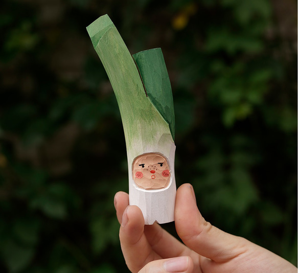 愛い　木彫りの野菜 バスウッド　置物 ギフト　プレゼント　ギフトラッピング 10枚目の画像