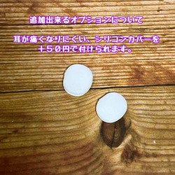 3-2403 猫×王冠　蝶バネ式イヤリング 4枚目の画像