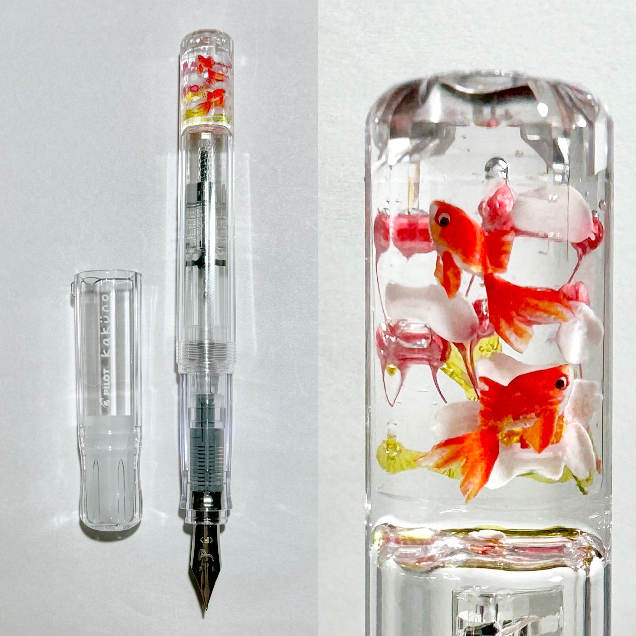 鬼蜻蜒朱音 ページ　デコカクノ　桜　万年筆　金魚 ページ　デコカクノ　桜　万年筆　金魚 鬼蜻蜒朱音