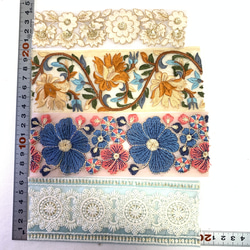 インド刺繍リボン　ハギレパック　C-144 3枚目の画像