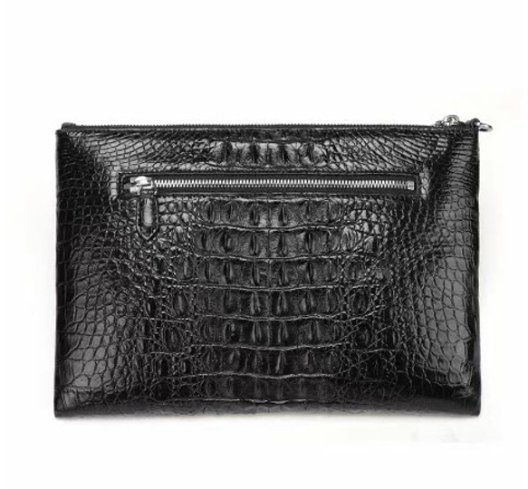 クロコダイル 本革 セカンドバック 男性用 メンズバッグ 