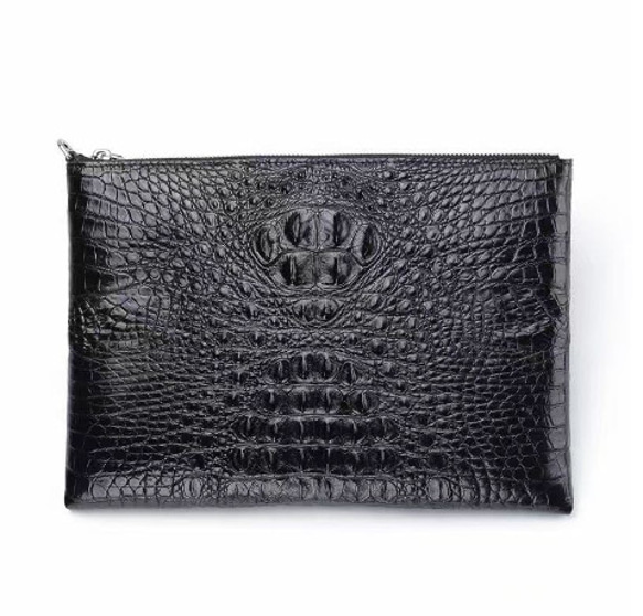 クロコダイル 本革 セカンドバック 男性用 メンズバッグ 