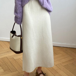 ロングスカート 優しい色 ロングスカート レディース フレアスカート スカート 大人 WFD19 18枚目の画像