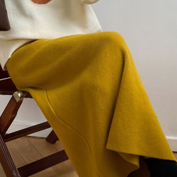 ロングスカート 秋 冬 優しい色 ロングスカート レディース フレアスカート スカート 大人 WFD19 12枚目の画像