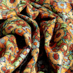 カシミア カシミア/カシミア スカーフ/ピュア ウール スカーフ ショール/リング ベルベット ショール 刺繍入り フラワー メ 15枚目の画像