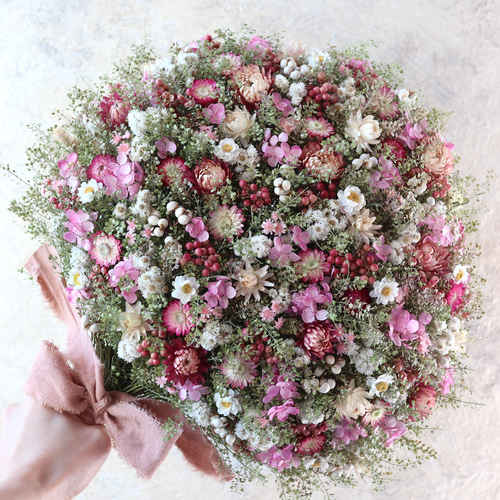 【小さな魔女の棲む森～裏庭～】ドライフラワー スワッグ ブーケ 小さな魔女の棲む森～裏庭～】ドライフラワー スワッグ ブーケ