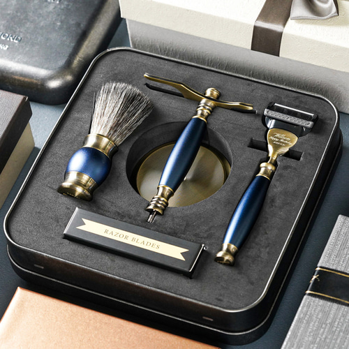 フリード】ブロンズシリーズ 5枚刃カミソリ 高級ギフトボックス 4本