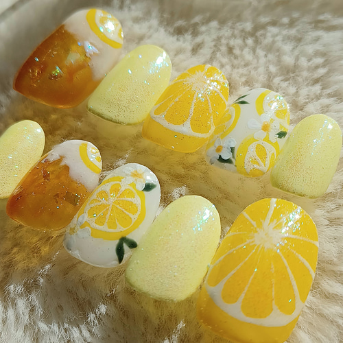 はちみつれもん様ご確認用☆オーダーネイルチップ はちみつれもん様専用☆オーダーネイルチップ4点 - メルカリ