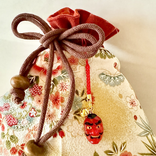 天狗面 根付 帯飾り 面屋 縁日 浴衣 池波屋 通販 17408145｜Creema