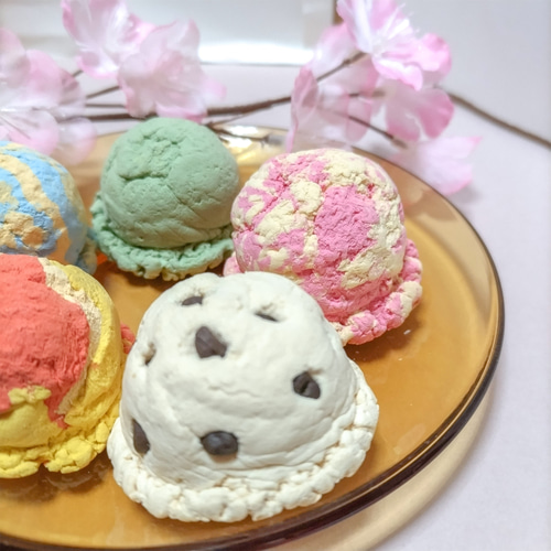 色々なアイスのパーツセット フェイクスイーツ スイーツデコ マーブル